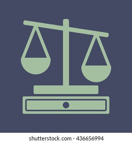 Icon of justice Scale. Eps-10.