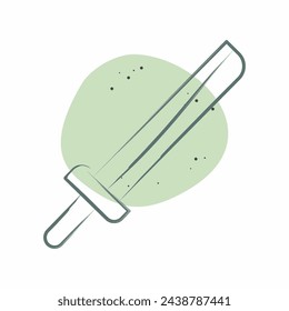 Icon Katana. related to Japan symbol. Color Spot Style. simple design illustration.