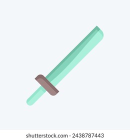 Icon Katana. related to Japan symbol. flat style. simple design illustration.