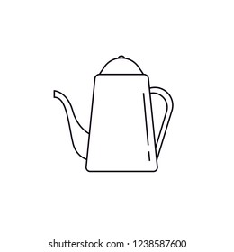 icon of kettles and drinking water bottles with black and white vectors