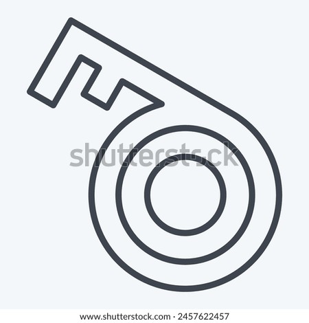 Icon Key 2. related to Security symbol. line style. simple design illustration