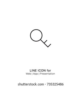 Icon key graphic design single icon vector
