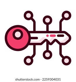 Icon key Illustration can be used for web app info graphic etc