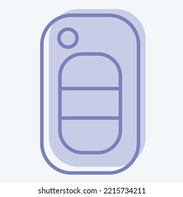 Icon Key. suitable for Automotive symbol. two tone style. simple design editable. design template vector. simple illustration