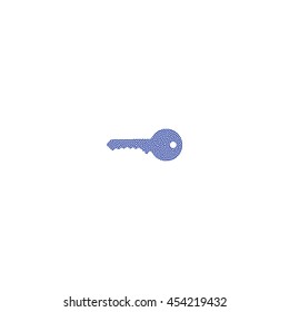  icon of a key. Vector illustration