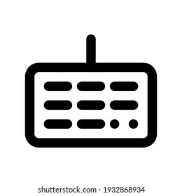 Icon Keyboard With Style Outline