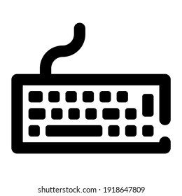 icon keyboard using line style
