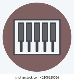 Icon Keys - Color Mate Style - Simple illustration, Good for Prints , Announcements, Etc