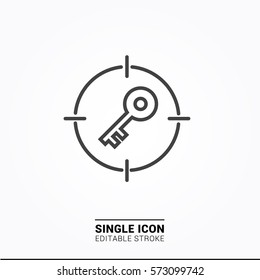 Icon  keyword target Single Icon Graphic Design