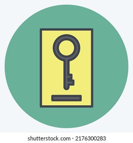 Icon Keywording. suitable for digital web symbol. color mate style. simple design editable. design template vector. simple symbol illustration