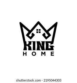 Diseño del logotipo del hogar de Icon King