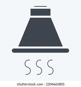 Icon Kitchen Hood. suitable for Kitchen Appliances symbol. glyph style. simple design editable. design template vector. simple illustration