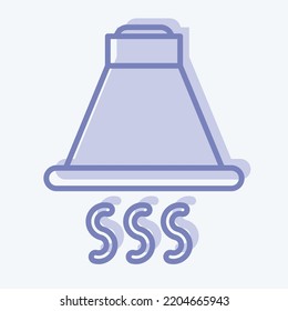 Icon Kitchen Hood. suitable for Kitchen Appliances symbol. two tone style. simple design editable. design template vector. simple illustration