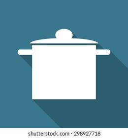Icon kitchen on long shadow