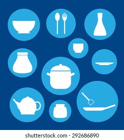 Icon of kitchen set