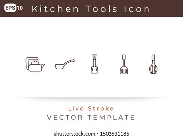 Icon Kitchen Tool  For Website  Infographic Element. Vector Illustration