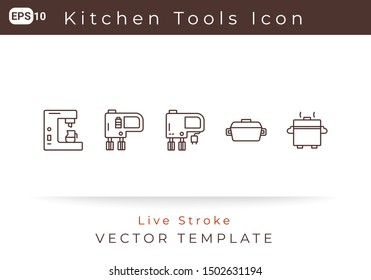 Icon Kitchen Tool  For Website  Infographic Element. Vector Illustration
