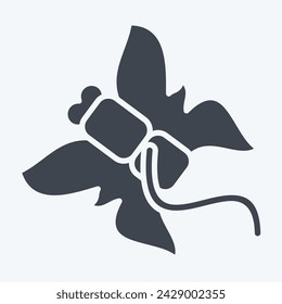 Icon Kite. related to Kindergarten symbol. glyph style. simple design editable. simple illustration