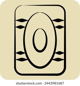 Icon Kneepad. related to Skating symbol. hand drawn style. simple design illustration