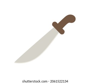 icon knife in a flat cartoon style
