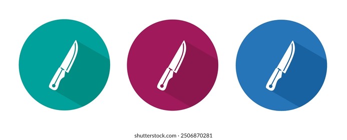 Icon for knife vector illustration in flat.