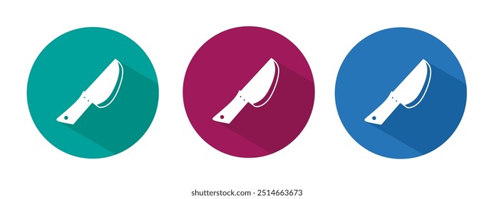 Icon for knife vector illustration in flat.