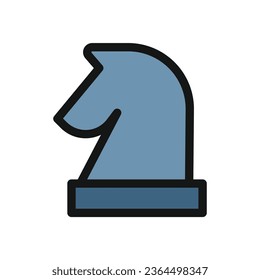 icono knight, juego de ajedrez, archivo editable