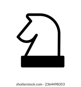 icono knight, juego de ajedrez, archivo editable