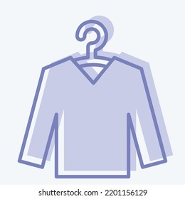 Icon Knitwear. suitable for education symbol. two tone style. simple design editable. design template vector. simple illustration