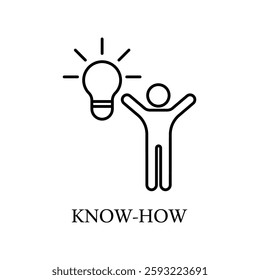 Icon a know-how, isolated against a clean background.