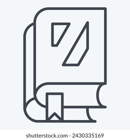 Icon Knowledge. related to Post Office symbol. line style. simple design editable. simple illustration