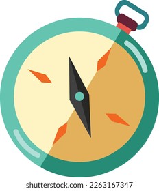 icon kompas warna biru bertemakan classic dan modern 2d bayangan
