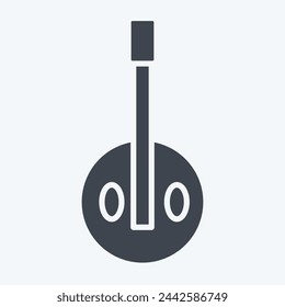 Icon Kora. related to South Africa symbol. glyph style. simple design illustration