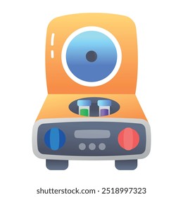 An icon of lab centrifuge in flat style 