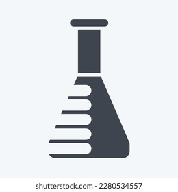 Prueba de laboratorio de iconos. relacionado con el símbolo de aceite del CBD. diseño simple editable. ilustración simple