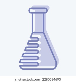 Prueba de laboratorio de iconos. relacionado con el símbolo de aceite del CBD. diseño simple editable. ilustración simple