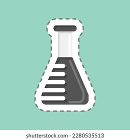 Icon Lab Tested. related to CBD Oil symbol. simple design editable. simple illustration