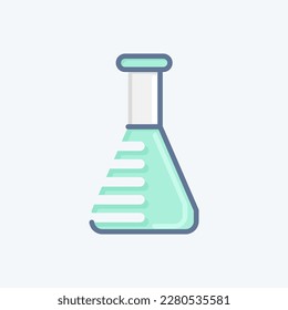 Icon Lab Tested. in Zusammenhang mit dem CBD-Ölsymbol. einfaches Design bearbeitbar. einfache Abbildung