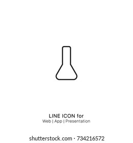 Icon lab tube. vector.
