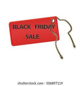 icon label red Black Friday sale isolated on a white background element for design vector
