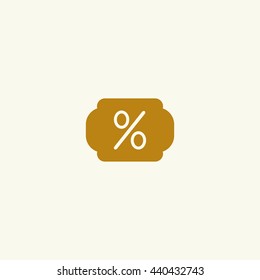 Icon labels discount.