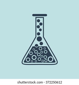 Icon of Laboratory Glass. EPS-10.