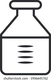 Icon. Laboratory tube or container.