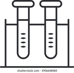 Icon. Laboratory tube or container.