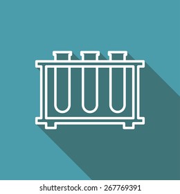 icon of laboratory tubes