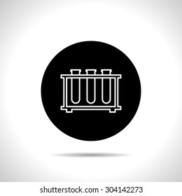 icon of laboratory tubes