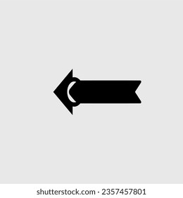 Icon lack arrow direction on a white background