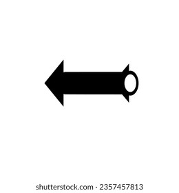 Icon lack arrow direction on a white background