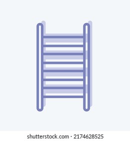 Icon Ladder. suitable for garden symbol. two tone style. simple design editable. design template vector. simple symbol illustration