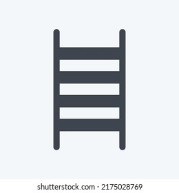 Icon Ladder. suitable for garden symbol. glyph style. simple design editable. design template vector. simple symbol illustration